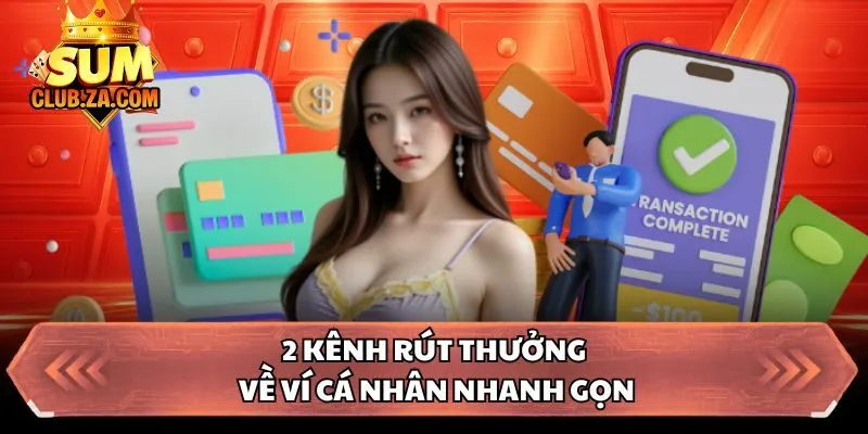 2 kênh rút thưởng về ví cá nhân nhanh gọn