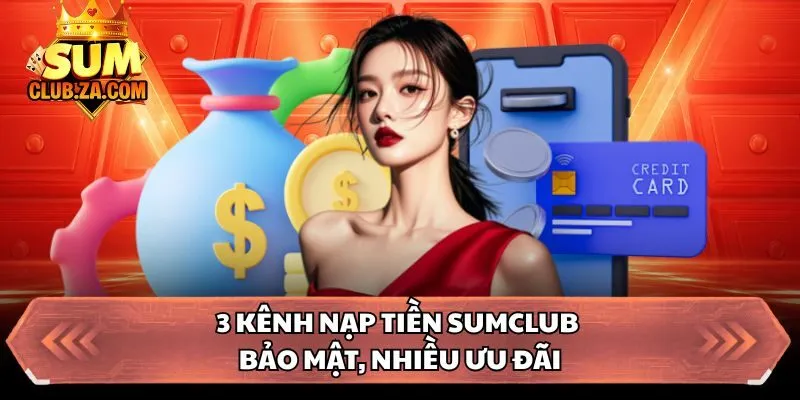 3 kênh nạp tiền Sumclub bảo mật, nhiều ưu đãi